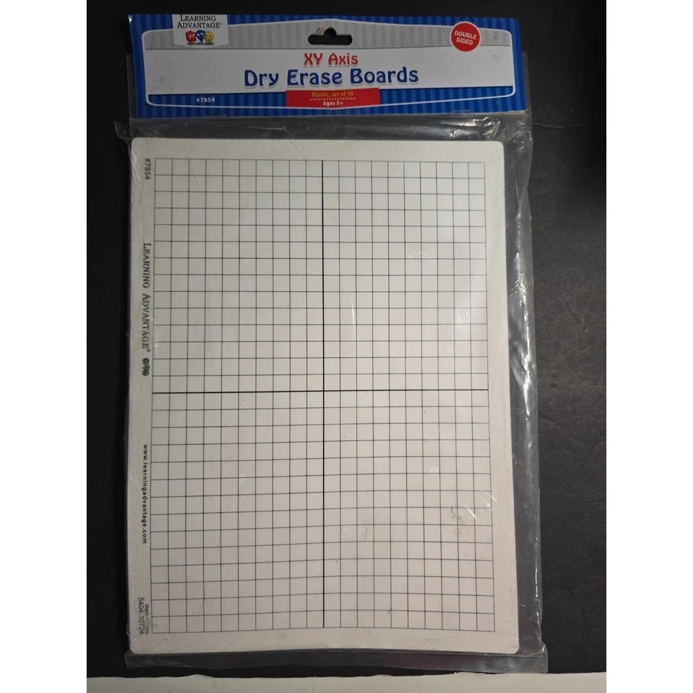 Xy Axis‎ Dry Erase Board Pack Of 10